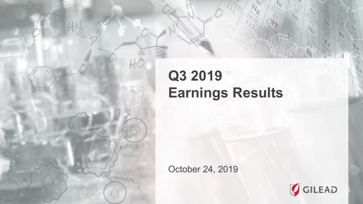 q3 2019 earnings results