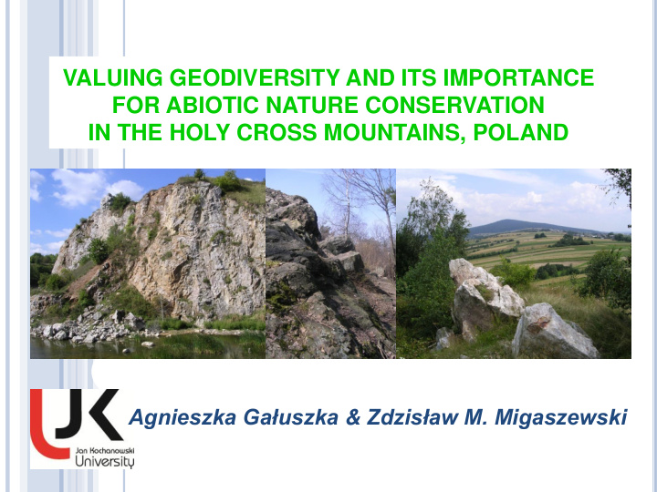 valuing geodiversity and its importance for abiotic