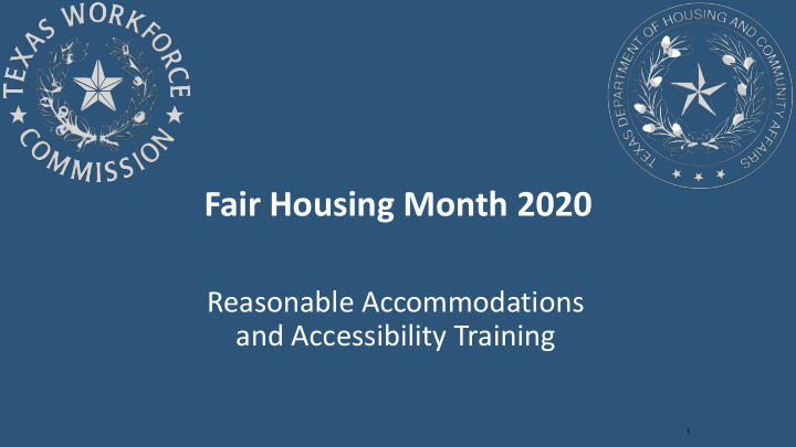 fair housing month 2020