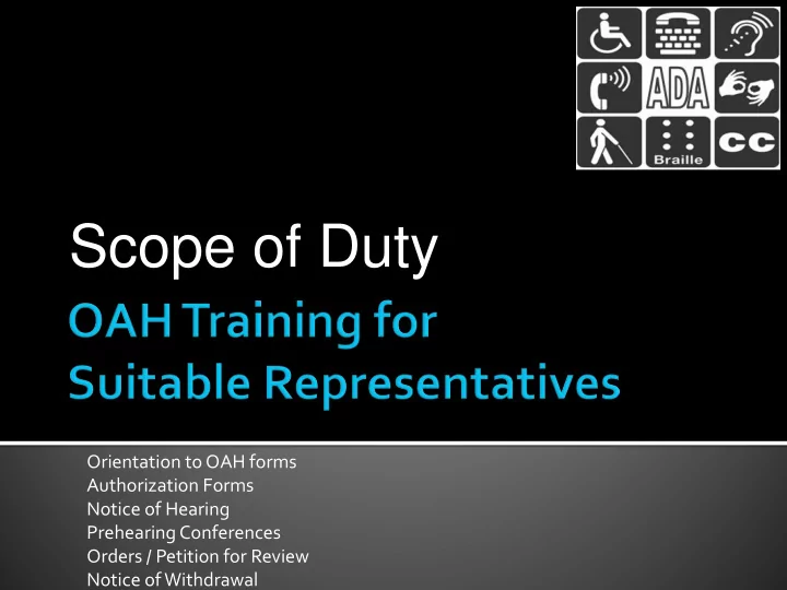 scope of duty