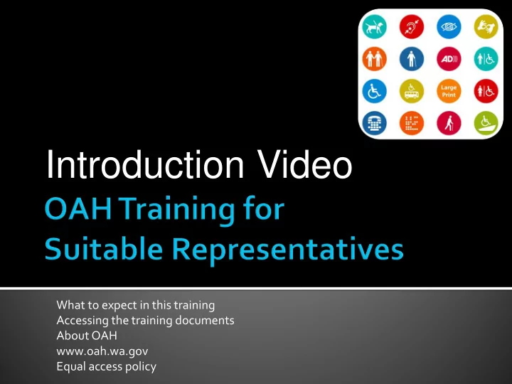 introduction video