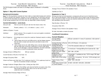 Half of these errors are over-billing errors, and we always assume Error/Customer :  that the