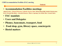 accommodation facilities meetings