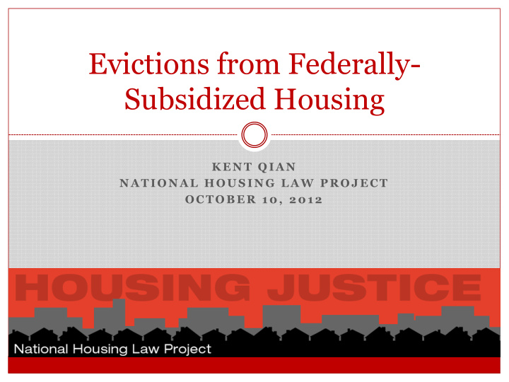subsidized housing