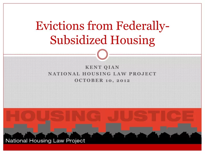 subsidized housing