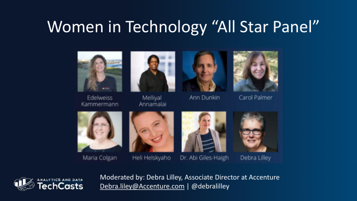 women in technology all star panel