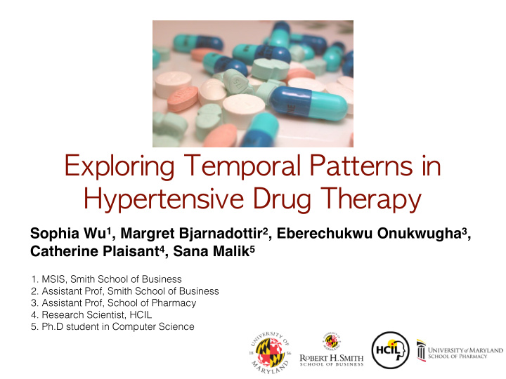 exploring temporal patterns in hypertensive drug therapy