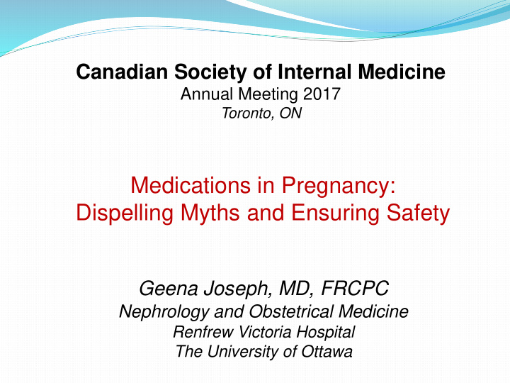 medications in pregnancy dispelling myths and ensuring