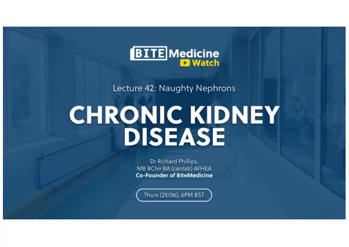 renal revision summary