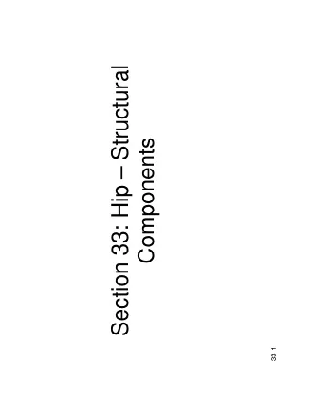 Section 33: Hip  Structural  Components  33-1  posterior  posterior  anterior  anterior  head of