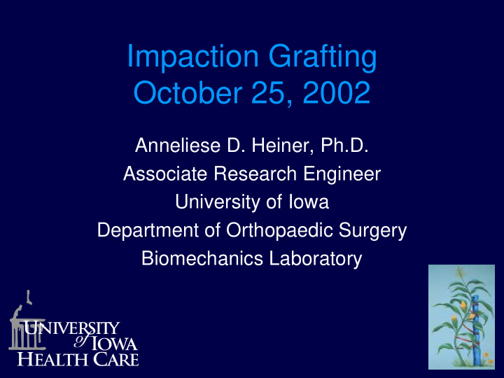 impaction grafting october 25 2002