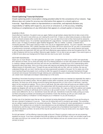 Session Transcript: 6/25/2020  -  Afternoon Closed Captioning/ Transcript Disclaimer  Closed