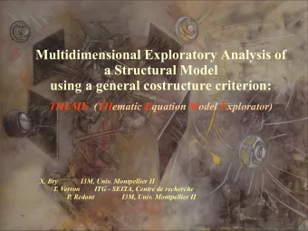 Multidimensional Exploratory Analysis of  a Structural Model  using a general costructure