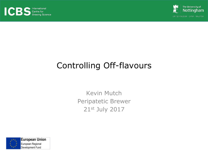 controlling off flavours