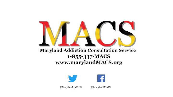 maryland macs marylandmacs maryland addiction