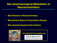 non pharmacological modulation of neurotransmitters