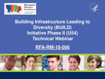 Building Infrastructure Leading to  Diversity (BUILD)  Initiative Phase II (U54)  Technical Webinar