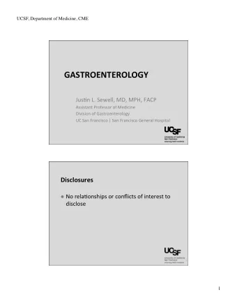 Agenda   l Top-to-boLom  overview  of  GI  content  most