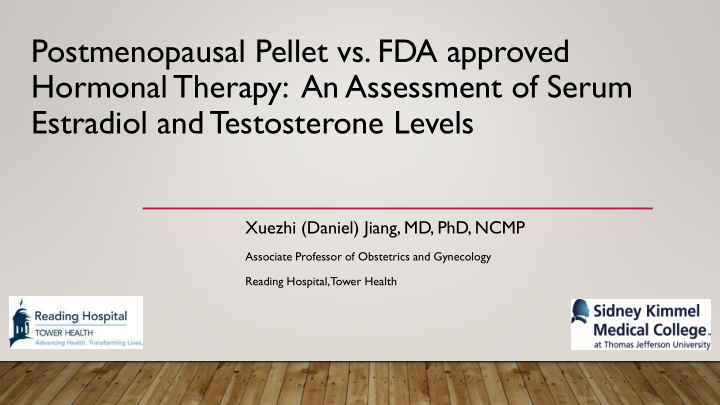 postmenopausal pellet vs fda approved