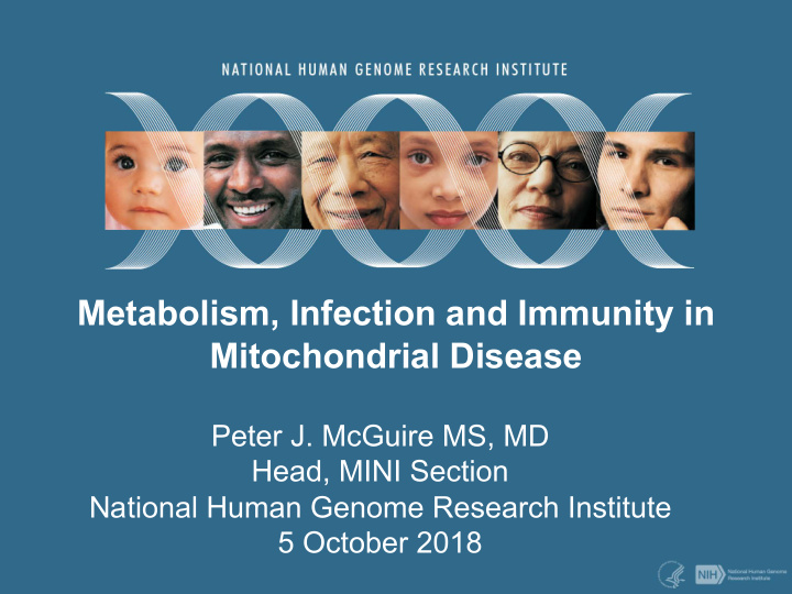metabolism infection and immunity in mitochondrial disease