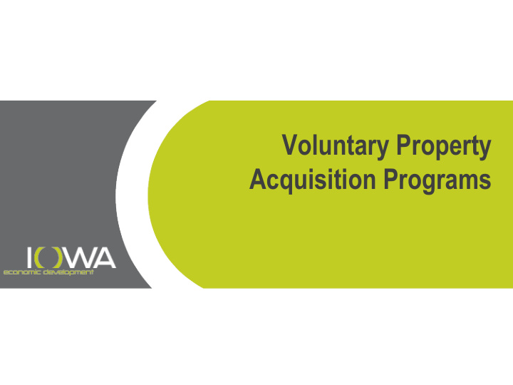 voluntary property acquisition programs fema match buyout