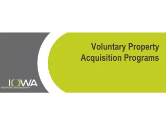 Voluntary Property  Acquisition Programs  FEMA-Match Buyout  Background  Intent of program