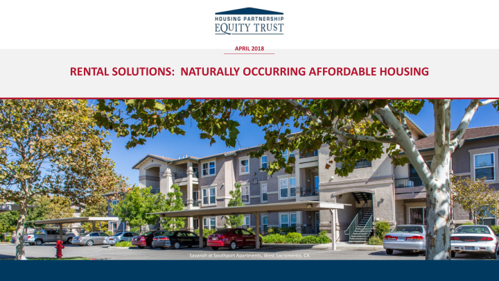 rental solutions naturally occurring affordable housing
