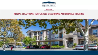RENTAL SOLUTIONS:  NATURALLY OCCURRING AFFORDABLE HOUSING  Savanah at Southport Apartments, West