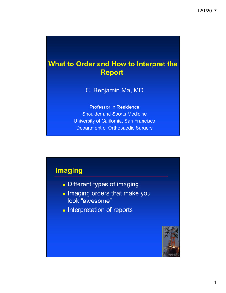 what to order and how to interpret the report