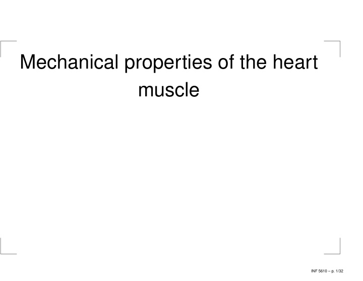 mechanical properties of the heart muscle