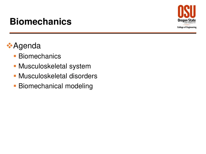 biomechanics