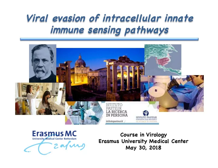 viral evasion of intracellular innate immune sensing