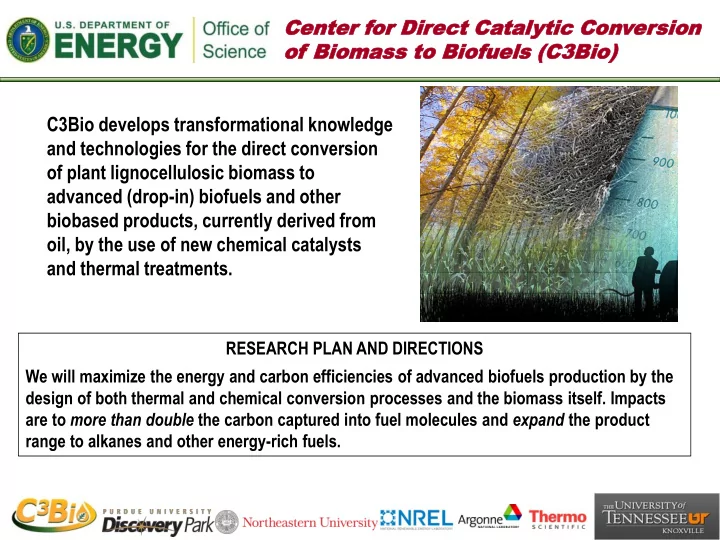 c3bio develops transformational knowledge