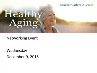 December 9, 2015  College of Liberal Arts Research  12 Humanities and Social Science  Departments