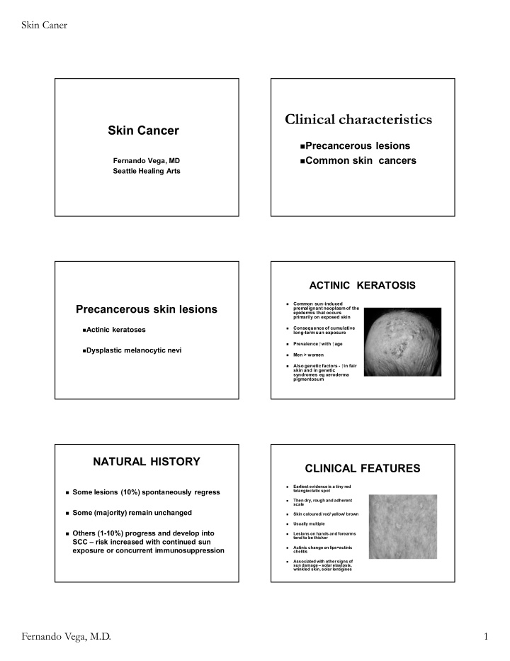 clinical characteristics