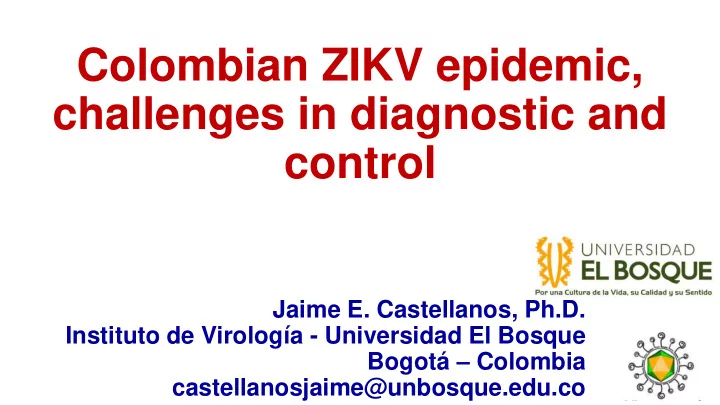 challenges in diagnostic and control