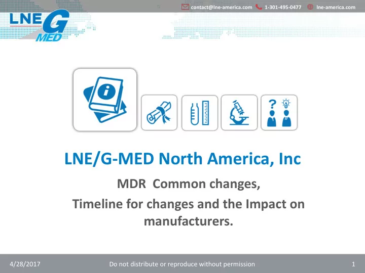 lne g med north america inc