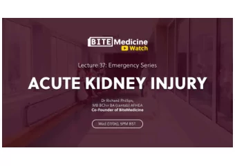 Renal Revision Summary  General  Specific  AKI  Glomerulonephritis  Causes  Minimal change