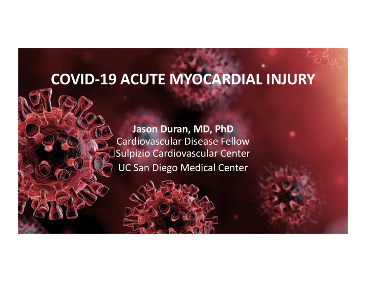 covid 19 acute myocardial injury