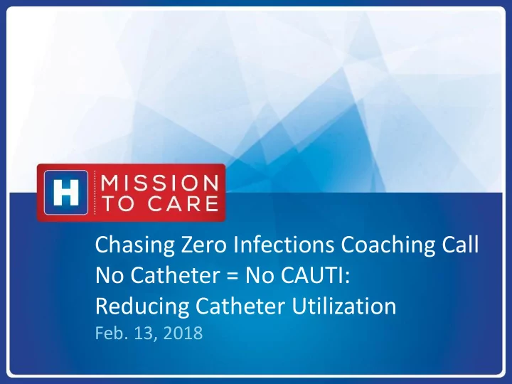 no catheter no cauti
