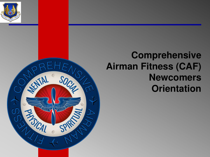 comprehensive airman fitness caf newcomers