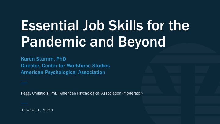 essential job skills for the pandemic and beyond