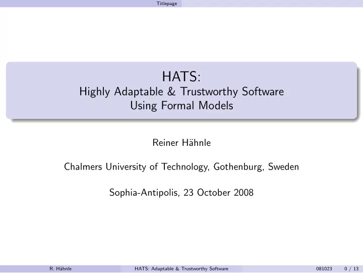 hats