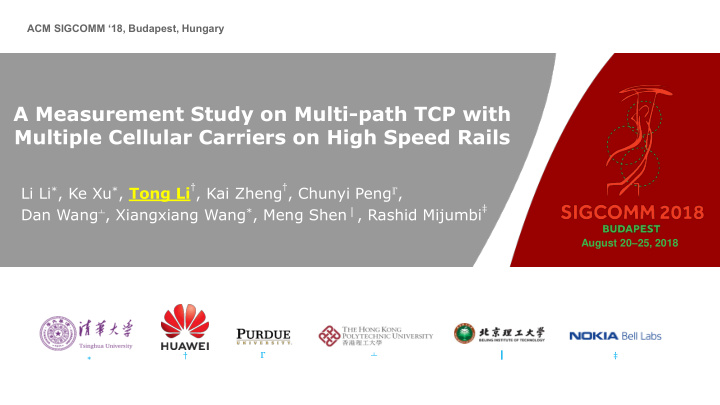 a measurement study on multi path tcp with