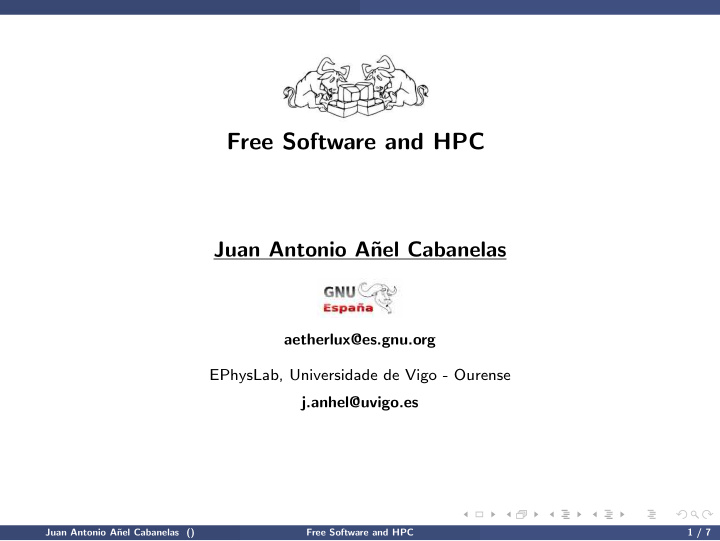 free software and hpc free software and hpc