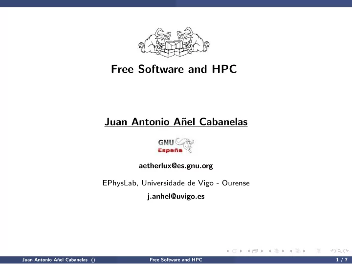 free software and hpc free software and hpc