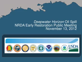 November 13, 2012  To receive your comments on the  proposed projects included in the Draft  Phase