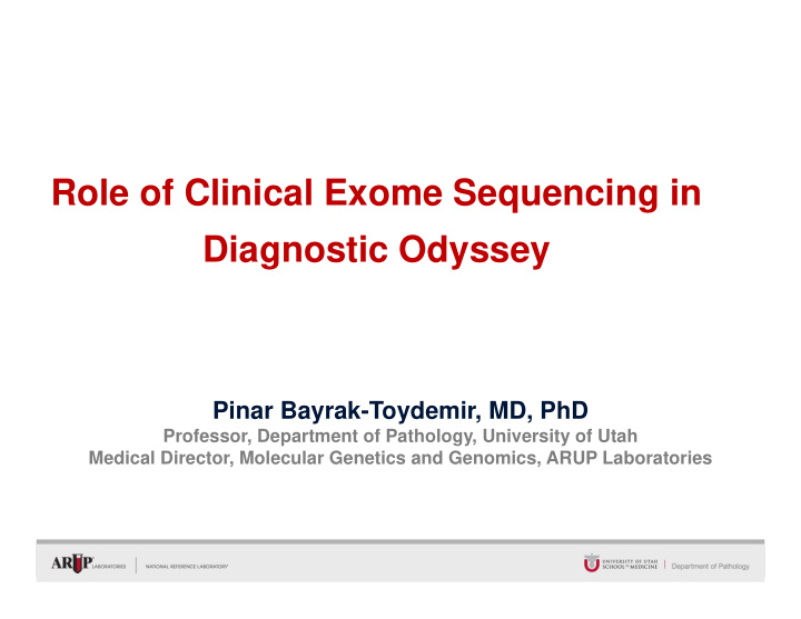 role of clinical exome sequencing in diagnostic odyssey