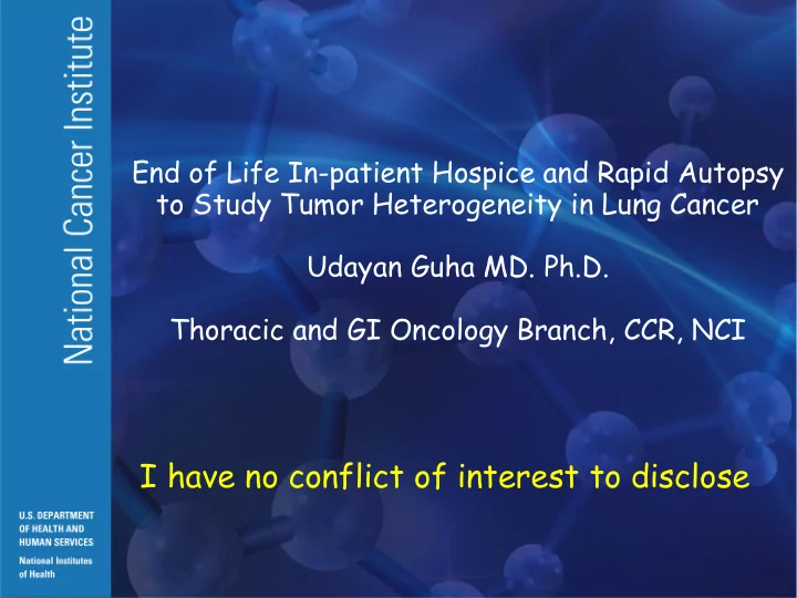 i have no conflict of interest to disclose slides