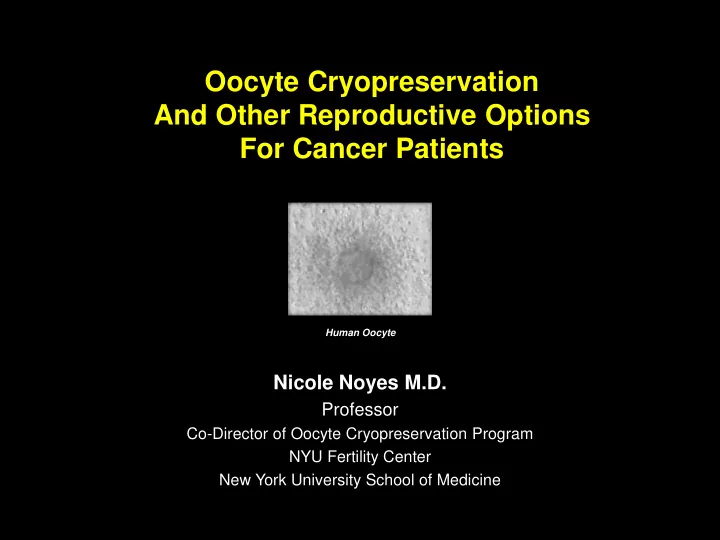 for cancer patients